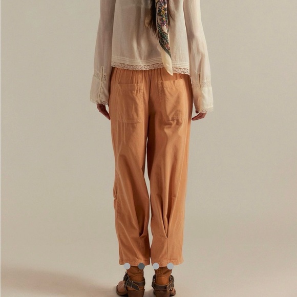 Free People peach nice cord jeans small balloon pants - Picture 2 of 8